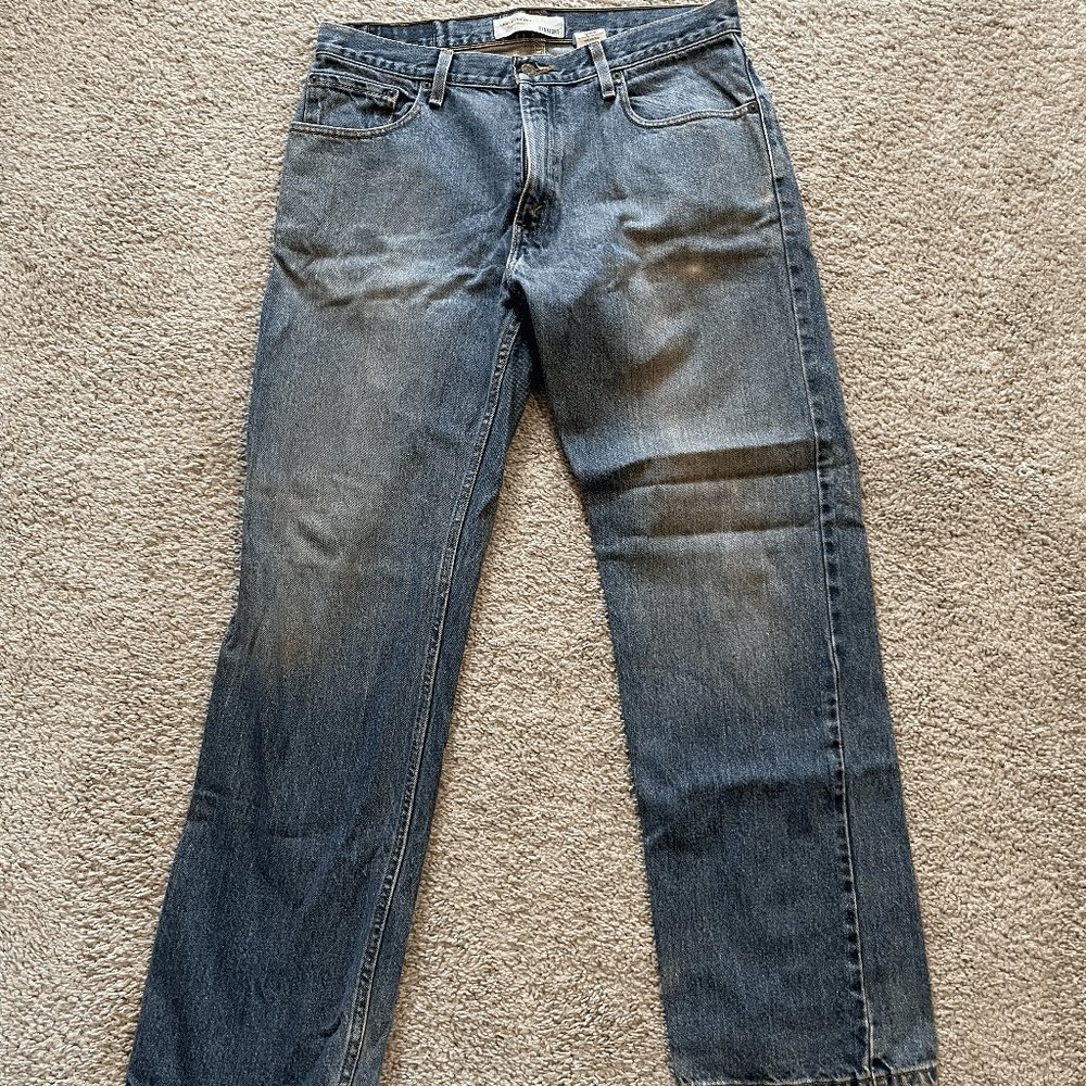Levi Strauss Signature Straight Men's Jeans Medium Wash Blue W34/L32